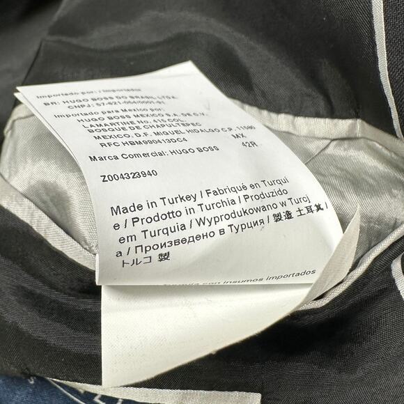 Hugo Boss Black Guabello Wool The Jam Men's Size 42R Blazer Excellent Condition - Picture 8 of 10